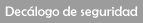 Dec&aacute;logo de seguridad
